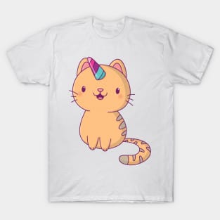 Adorable Tabby | Unicorn Horn Cat T-Shirt